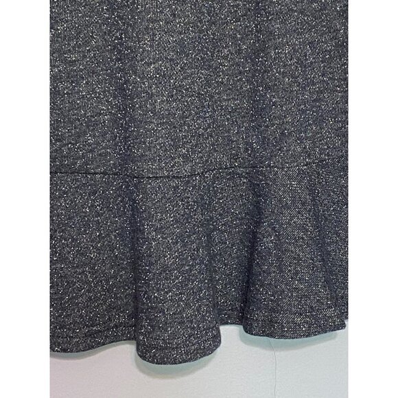 New Loft Metallic Shimmer Ruffle Hem Mini A-Line Pull On Skirt Women's Size Smal - Picture 4 of 9